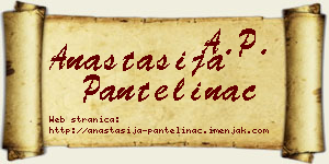 Anastasija Pantelinac vizit kartica